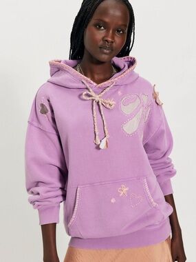Free People Love Letters Hoodie small NWT